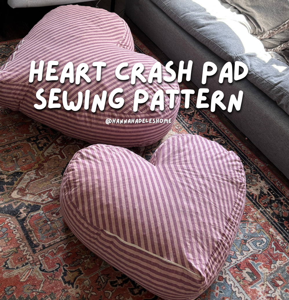 Heart Crash Pad Sewing Pattern